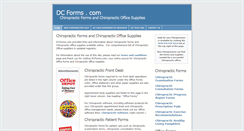 Desktop Screenshot of dcforms.com